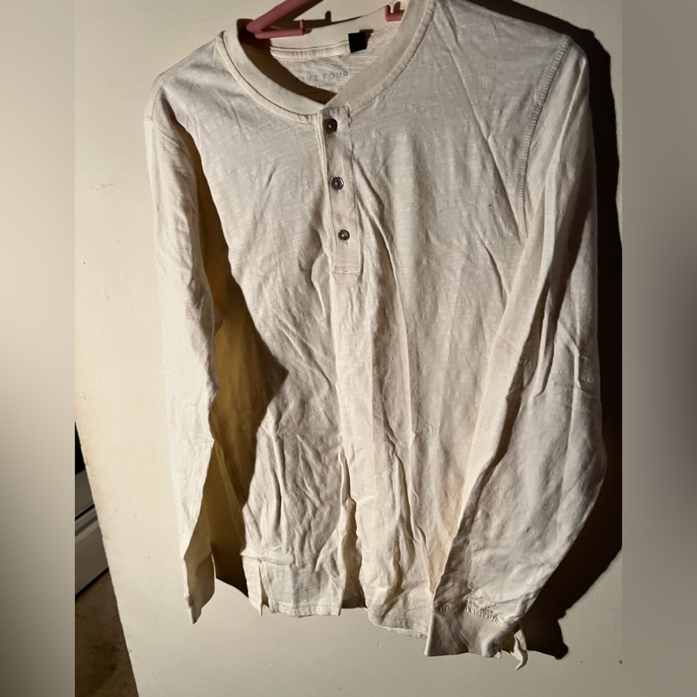 Mens off white Five Four long sleeve size small
